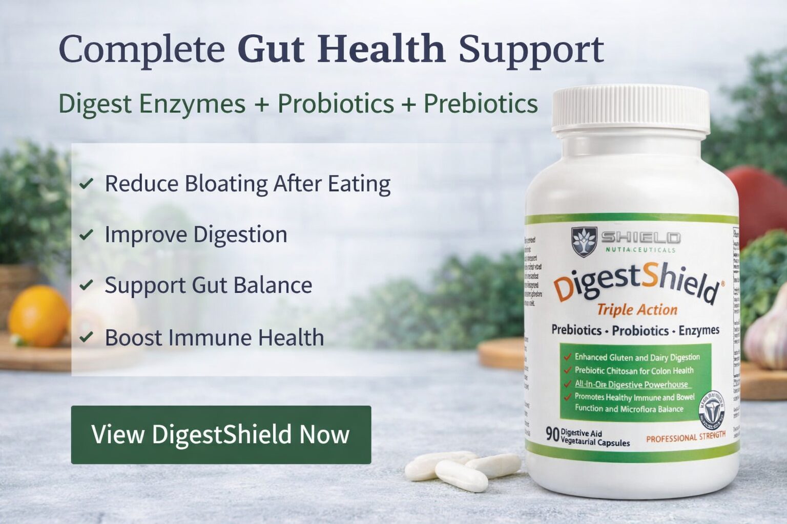 Digestive Enzymes vs Probiotics, Complete support for gut health